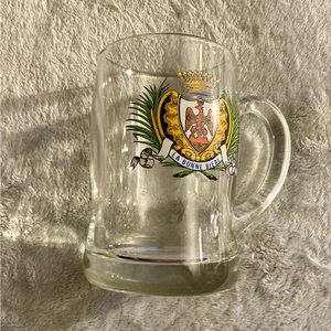 Vintage French glass beer mug LA BONNE BIERE